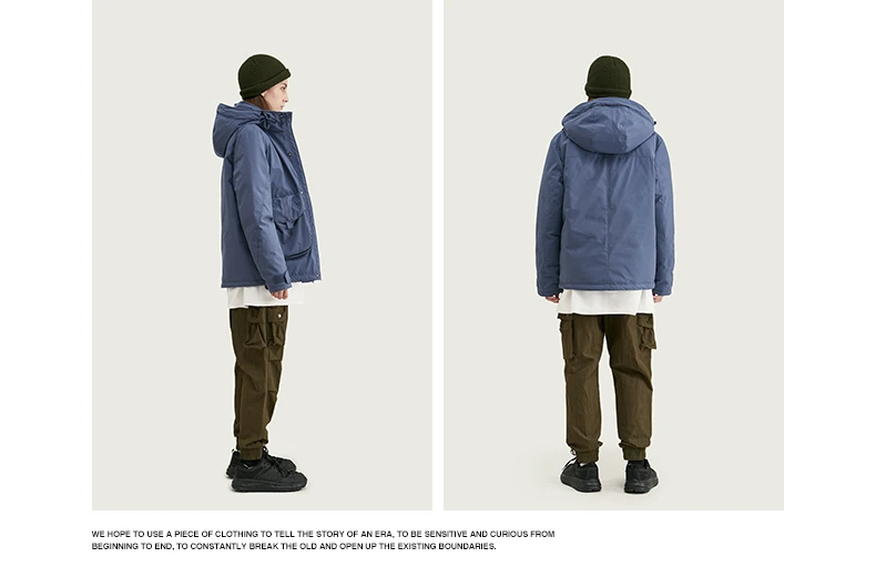 INFLATION мужская зимняя куртка с капюшоном и хлопковой подкладкой, уличная одежда, мужские парки с хлопковой подкладкой, коллекция, мужское зимнее пальто 9770W