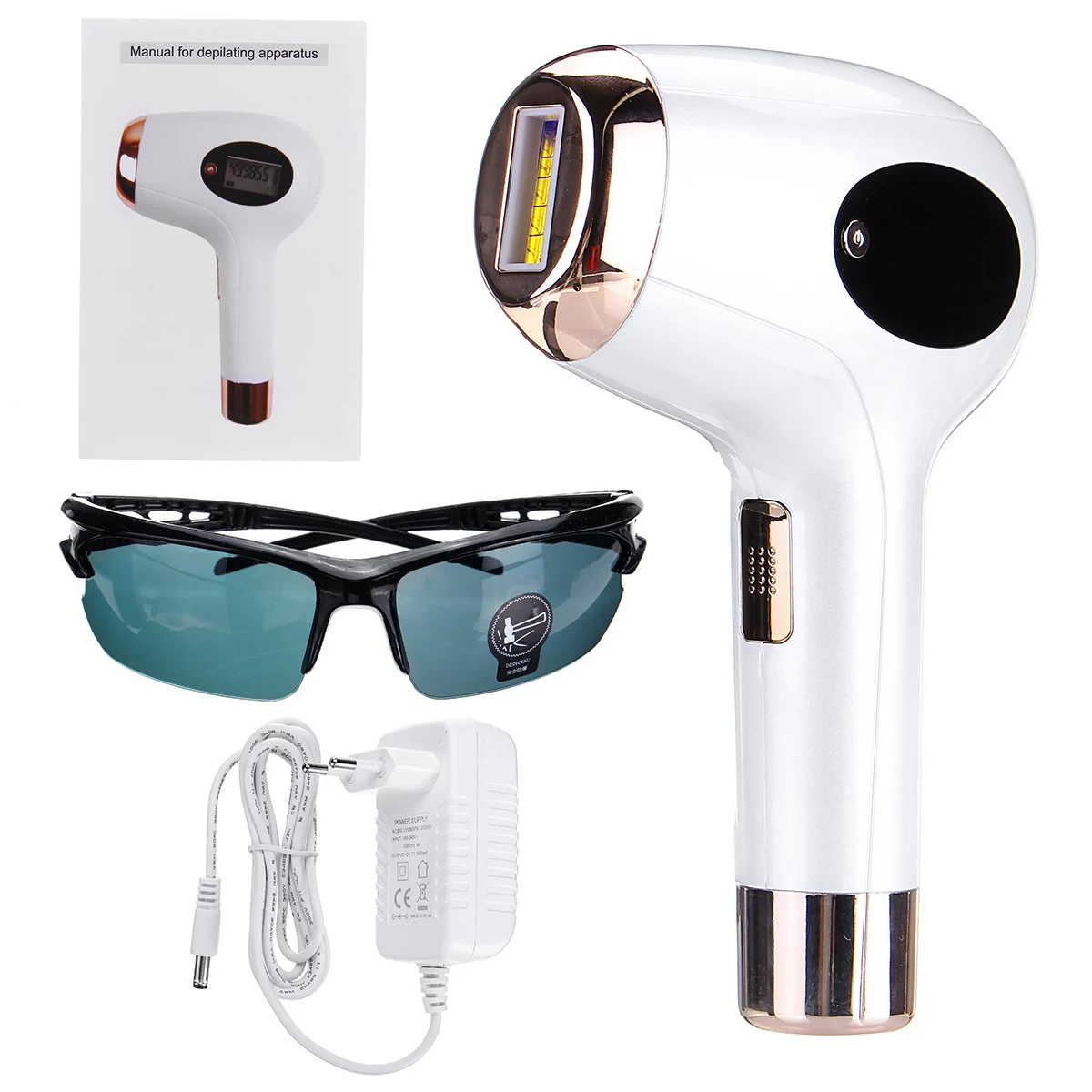 

999999 Flash Laser Hair Remover Machine Permanent Hair Removal Bikini Trimmer Body Skin Painless Epilator Electric depilador LCD