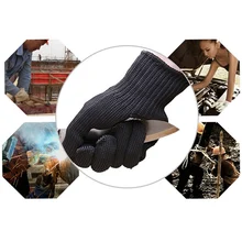 5-уровневая более устойчивые к порезам перчатки анти-лезвие анти-нож устойчивые к порезам износостойкая Проволока из нержавеющей стали перчатки