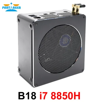 

Partaker 8th Gen Intel Mini PC Computer Core i7 8850H 6 Core 12 Threads 32GB DDR4 2*M.2 SSD i7 UHD Graphics 630 Mini DP WiFi