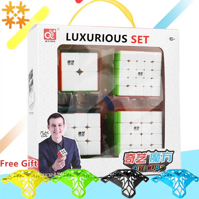 

Qiyi Magic Cube Sets 2x2 3x3 4x4 5x5 Cube Set MoFangGe Professional Speed Cube Puzzle Educational Toys For Childrens Gift Box