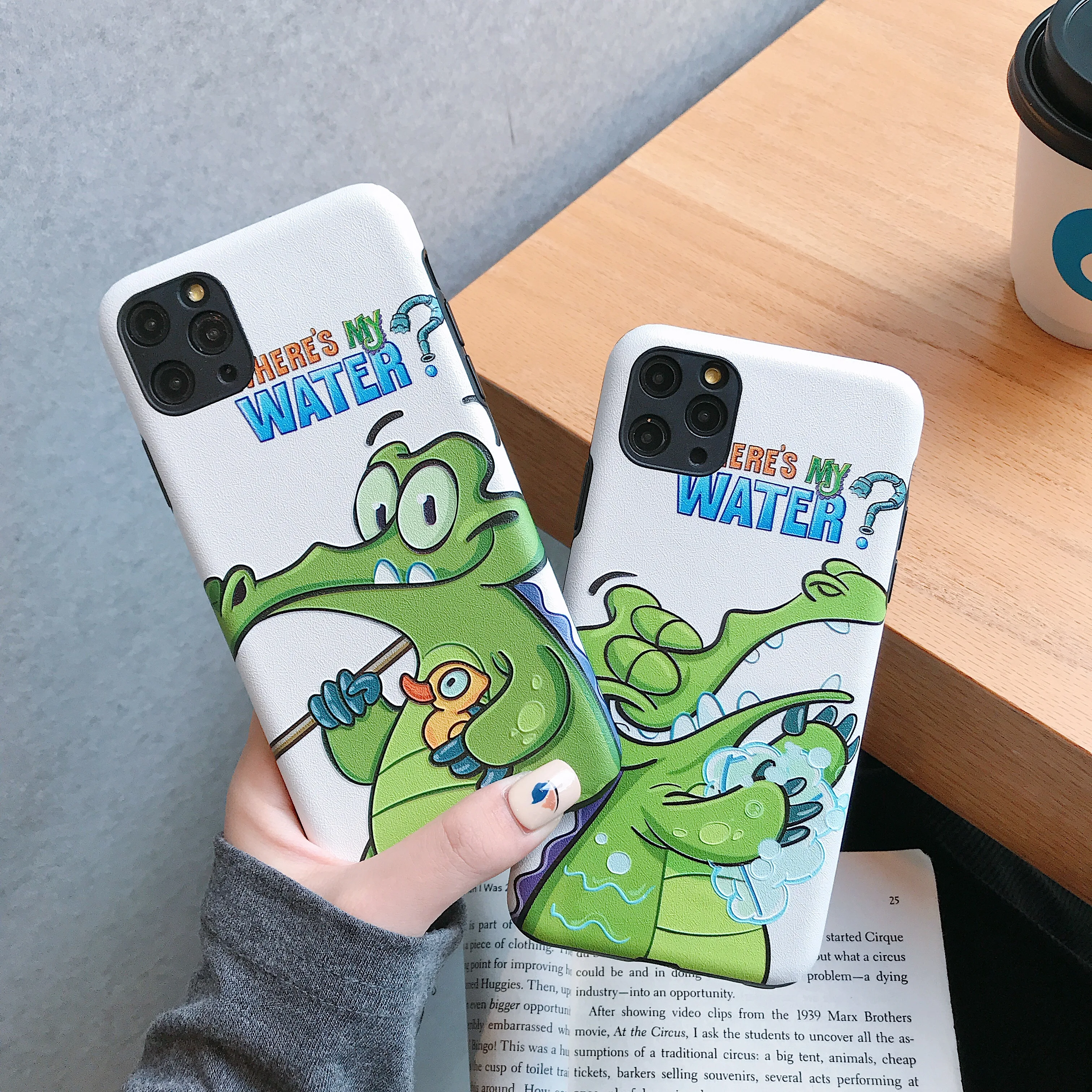Модный милый мультяшный чехол с крокодиловым рисунком для телефона iPhone X XS 11Pro Max 6s