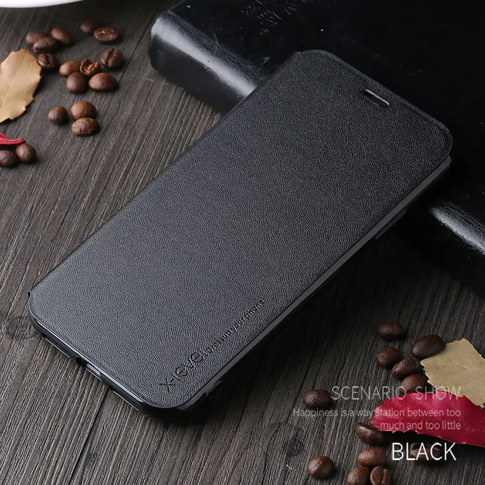 X level элегантный ультратонкий Сверхлегкий кожаный чехол для iPhone 11 Pro XS Max Xr 6 6S 7 8 SE