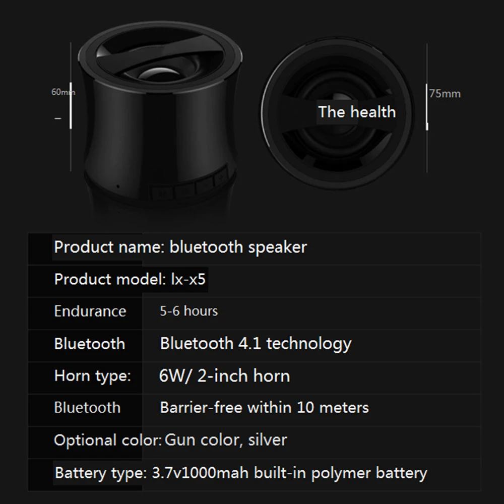 X5 металлический сабвуфер Bluetooth динамик мини бас мобильный телефон ноутбук беспроводная карта динамик Портативный HIFi музыкальный плеер