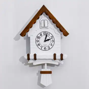 

New Plastic Cuckoo Quartz Wall Clock Modern Bird Home Living Room Hanging Watch Timer Horologe Wall Clock Home Decoration 3 Colo