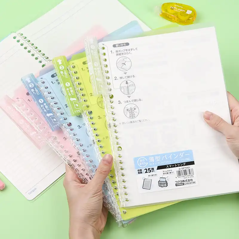 Kokuyo Sp700 Campus Smartring Thin Portable Loose Leaf Notebook A5 rings B5 26rings Smart Ring Binder Note Translucent Cover Notebooks Aliexpress