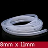 Transparent Flexible Silicone Tube ID 8mm x 11mm OD Food Grade Non-toxic Drink Water Rubber Hose Milk Beer Soft Pipe Connect ► Photo 1/2
