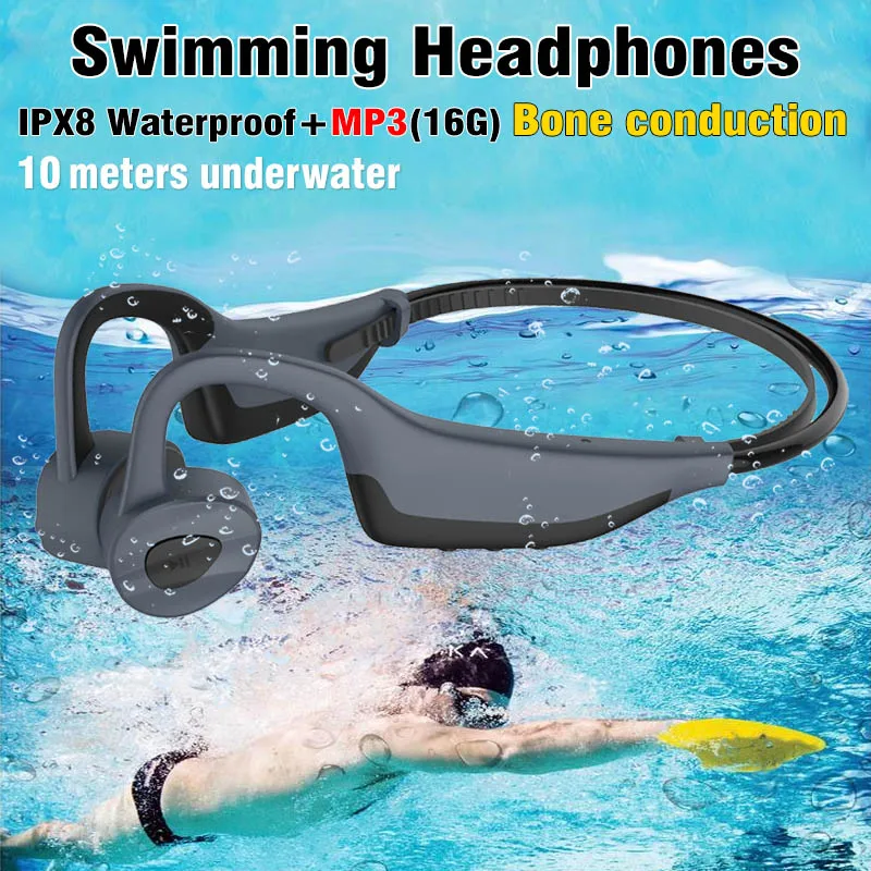 IPX8 Waterproof Bluetooth Headset 
