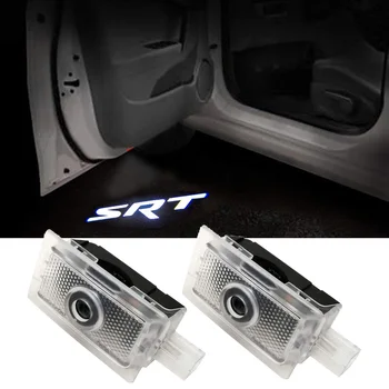 

2pcs SRT Logo Door Light LED Welcome Courtesy Lamp For Dodge Magnum Charger Avenger Car Tuning Laser Projector Badge Lights