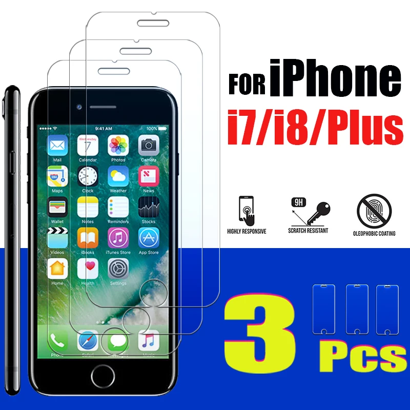 Защитное стекло для iphone 7 8 plus 7plus i8plus i7 ip | Мобильные телефоны и аксессуары