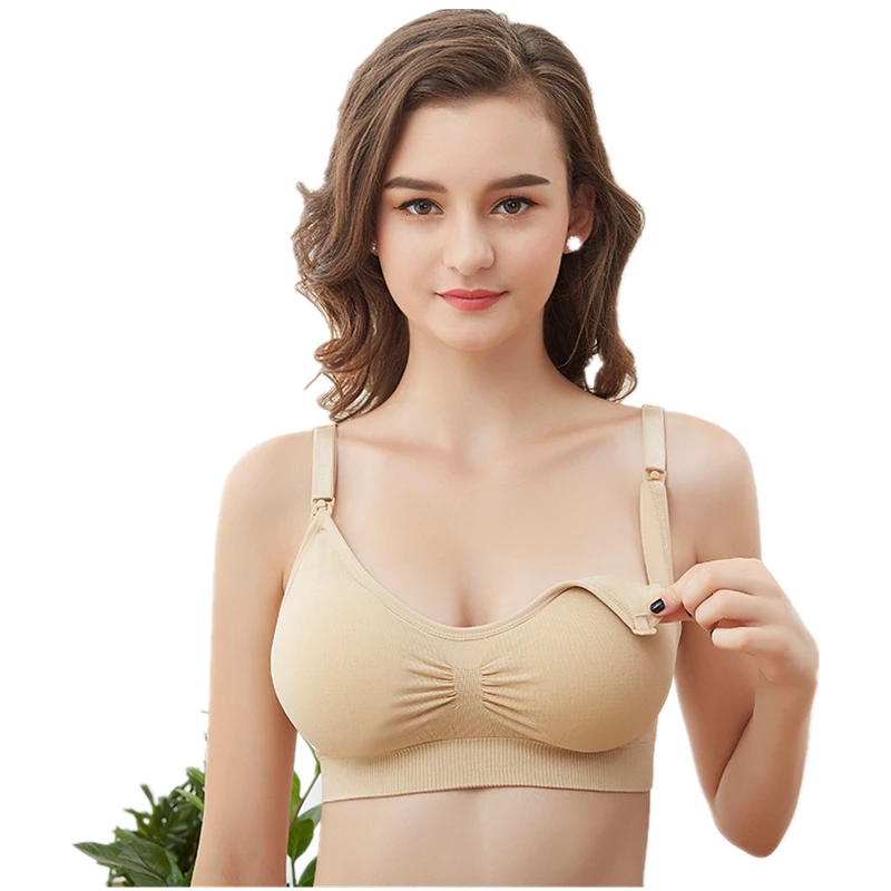 

BreastFeeding super elastic soft Maternity bra Pregnant soutien gorge allaitement wire-free Nursing Bras pregnant underwear