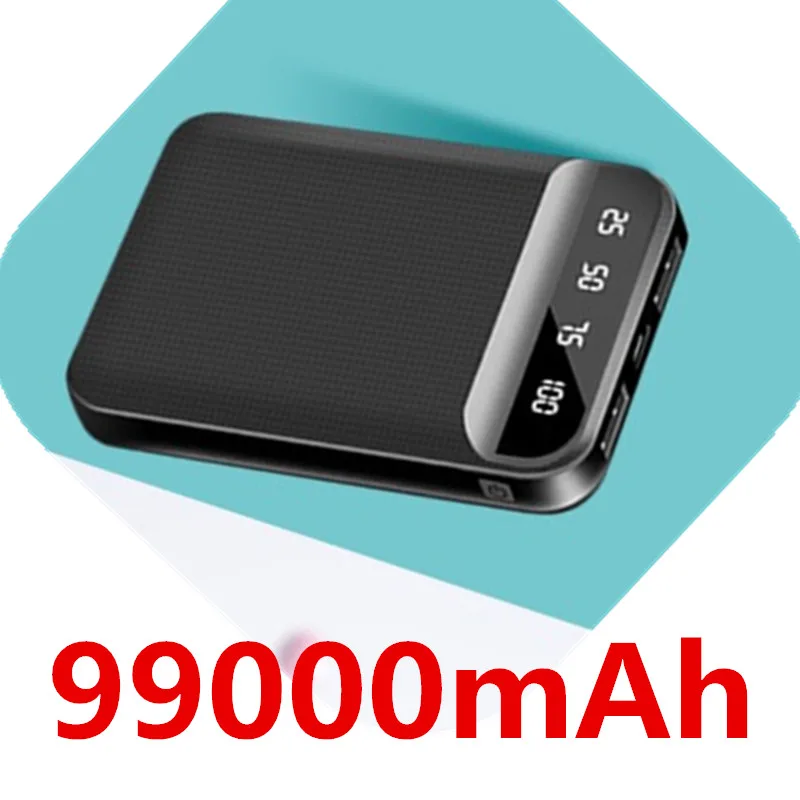 Mini Power Bank 99000mAh Fast Charging Power Bank 99000mAh Portable External Battery Charger For IPhone Xiaomi power bank 50000mah Power Bank