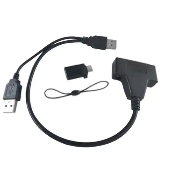 

USB 2.0 to SATA Adapter Converter Cable Type-C Male to USB3.0 Female OTG Adapter for 2.5/3.5 inch Hard Disk Drive for Windows