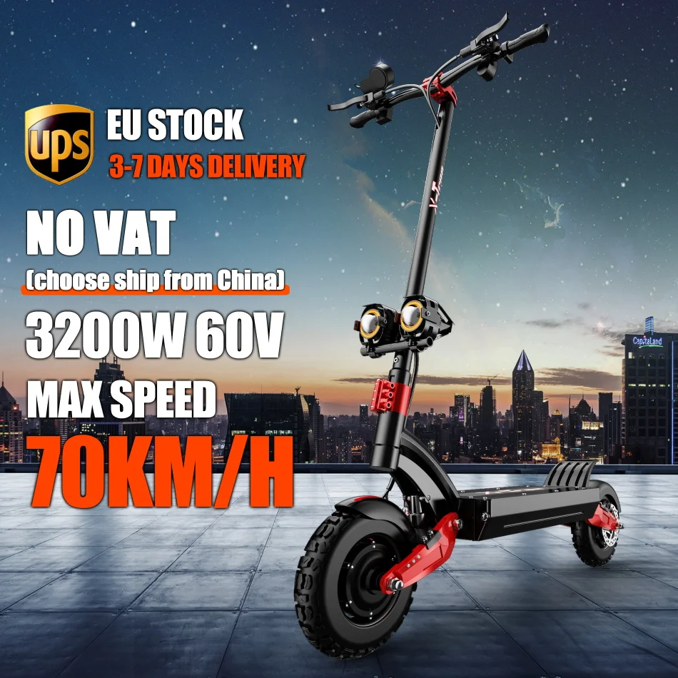 Электрический скутер X-Tron X10Pro 3200 Вт 60 в двойной мотор для взрослых | Спорт и