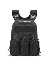  YAKEDA quick release lightweight military molle modular soft hard armor tactical plate carrier vest with cummerbund pouches 
