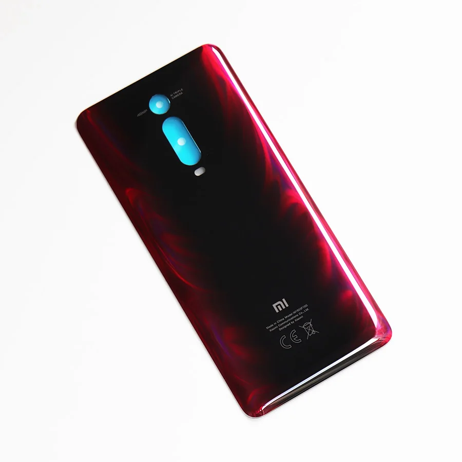 Mi 9T 3D стекло задняя крышка корпуса для Xiao mi Red mi K20 задняя дверь Замена жесткий чехол батареи черный Запас K20 Pro - Цвет: Red 1