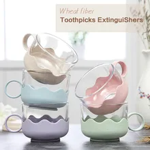 2 шт./компл. 160 мл пшеничной соломы Nordic Стиль Чай чашки Творческий кружки Стекло чашки воды Кофе Чай молочный напиток чашки экологически чистый стакан для напитков