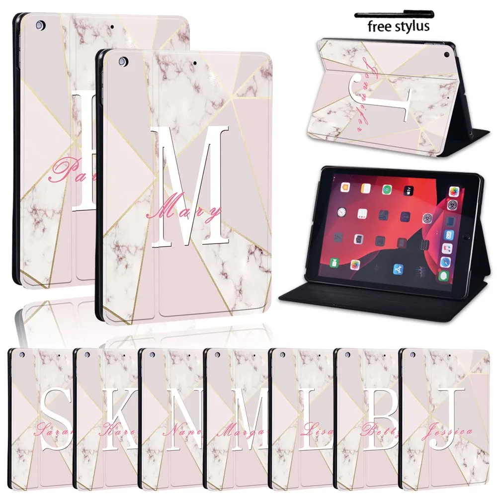 

Leather PU Stand Case for Apple Ipad 8 2020 8th Generation 10.2 Inch Printing Tablet Casual Wearable Shell Case + Pen