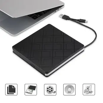 

Type c+USB3.0 Desktop Computer External Optical Drive Laptop External DVD Burner Dual Interface Drive-Free Plug And Play