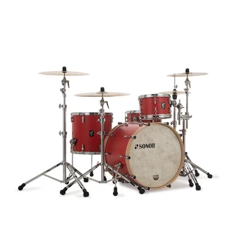 

16100038 SQ1 320 set NM 17338 drum set, b/bracket, red, Sonor