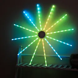 Meteor Fairy Firework Light Outdoor Hanging Starburst String Light 18/10 Modes Christmas Strobe Windmill Light With Remote