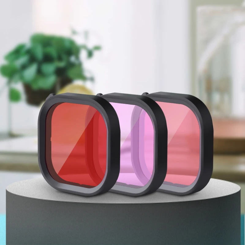 Tauchfilter Set Für GoPro 9 - Lila/Magenta/Rot Für Unterwasser