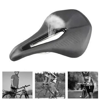 

High Quality Bike Seat Saddles 1180 Bicycle Microfiber Leather Silica Gel Hollow Seat Cushion Saddle Bicycle Parts Accessories