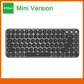 

New MIIIW Mini Bluetooth Dual Mode Keyboard 85 Keys Multi System Wireless 2.4GHz Bluetooth mode For Computer Laptop Tablet Keybo