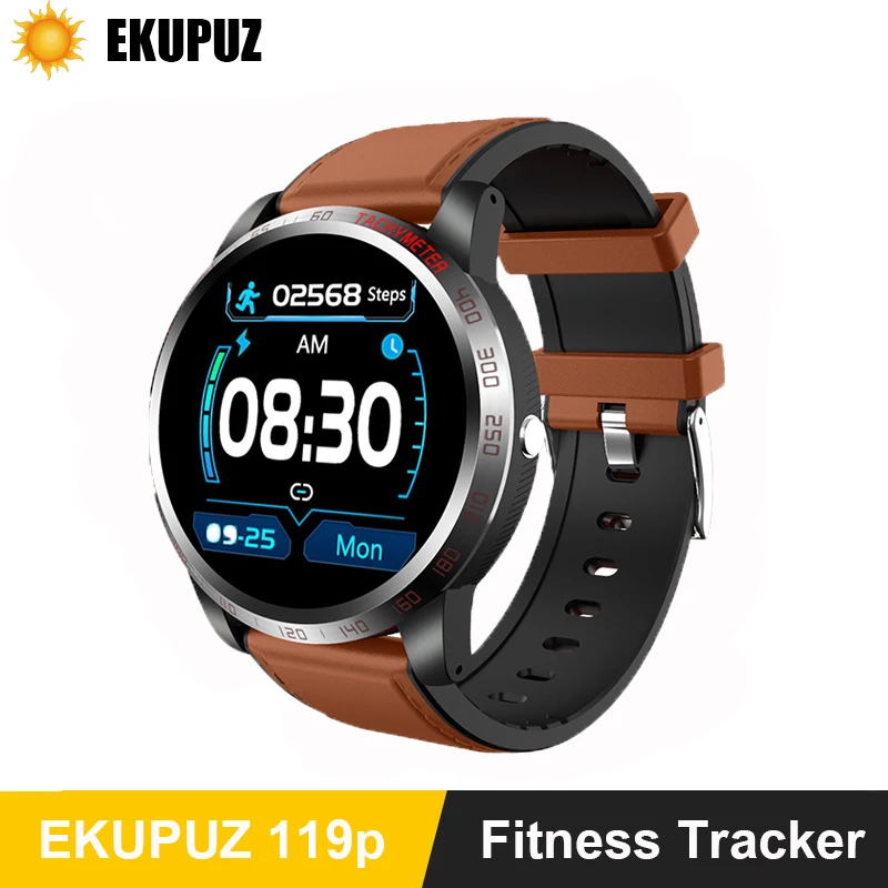 EKUPUZ EKG Smart Uhr GPS Bluetooth Fitness Tracker Blutdruck Herz Rate Monitor Anruf Erinnerung Nachricht Push Smartwatch