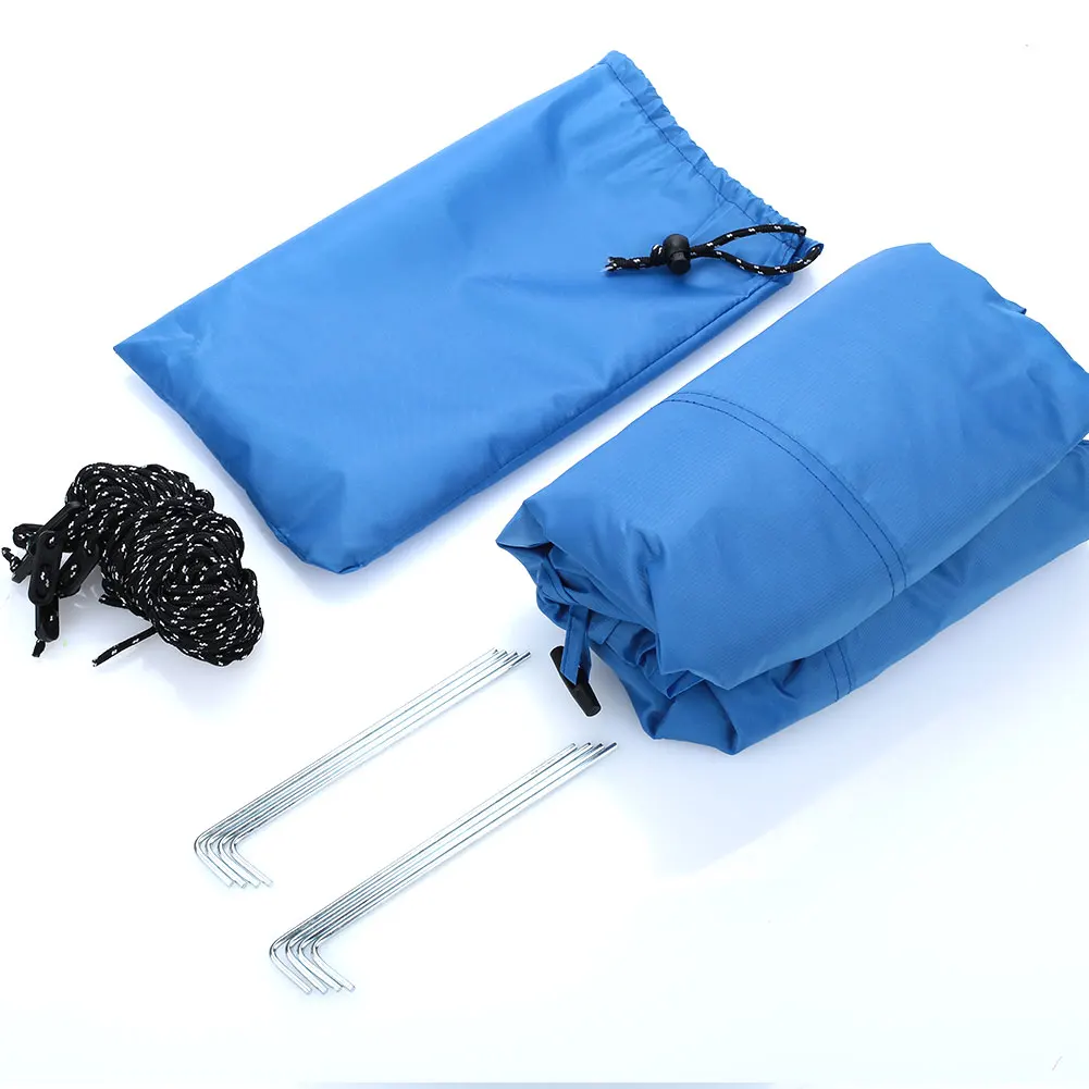 Rodless Awning Camping Tent Picnic Mat Travel Single 210 Waterproof Oxford Cloth Hiking Outdoor Sky Durable Mosquito Net