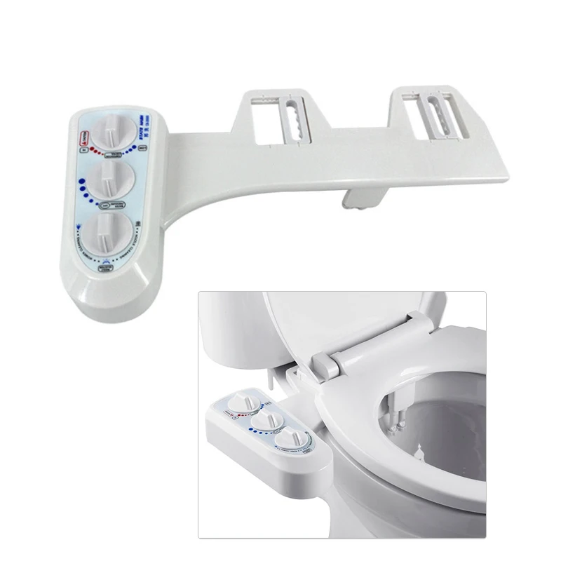 

Shattaf Washing NonElectric Bidet Toilet Seat Bidet Attachment SelfCleaning NozzleFresh Water Muslim Bidet Sprayer Mechanical