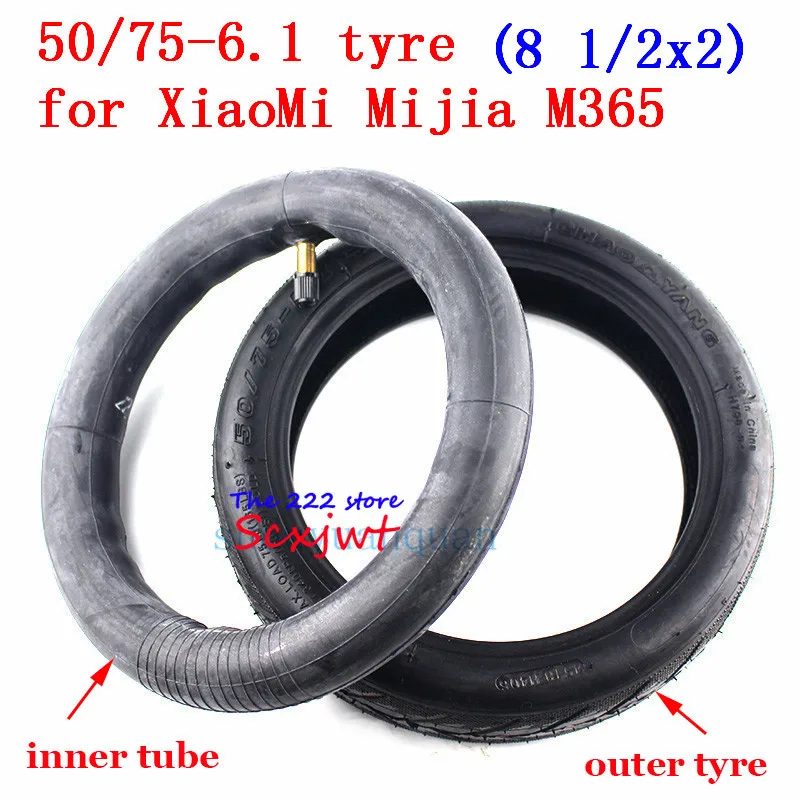 Tire Electric Scooter 50/75-6.1Thickened Tire For Xiao*mi M365 8.5'' 