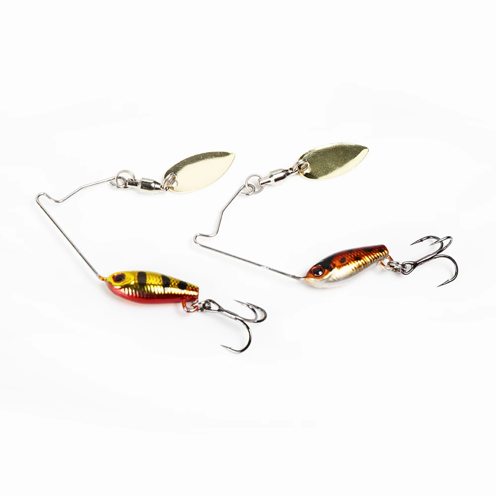 BassLegend Fishing Lure Area's Metal Blade Shad Tailspin Micro Spinnerbait  Bass Pike Trout Chub Perch Jigging Spoon 3.5g 5.5g 7g