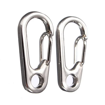 

Stainless Steel Carabiner Bottle Hook Buckle Hanging Padlock Keyring Camping Hiking tents Snap Hook Hot Sale
