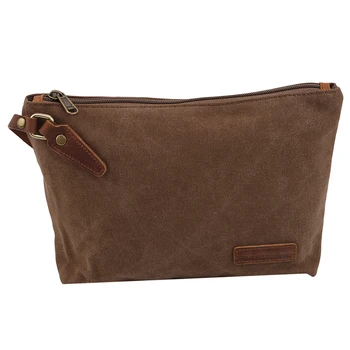 

Fashion Solid Makeup Bag High Quality Toiletry Case Pouch Convenience Travel Portable Bag Practical Canvas Cosmetic Makeup Bag
