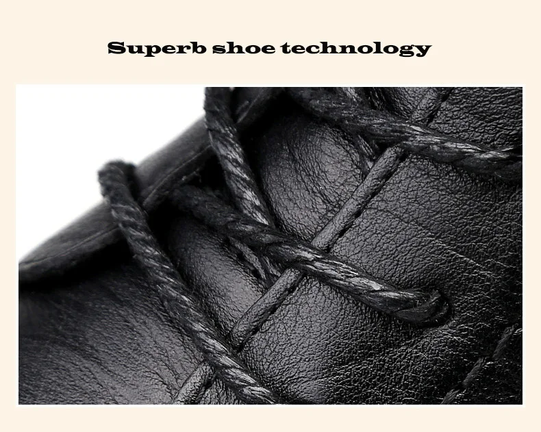 Мужские зимние ботинки на меху размера плюс, теплые мужские зимние ботинки из натуральной кожи, водонепроницаемые ботильоны на платформе