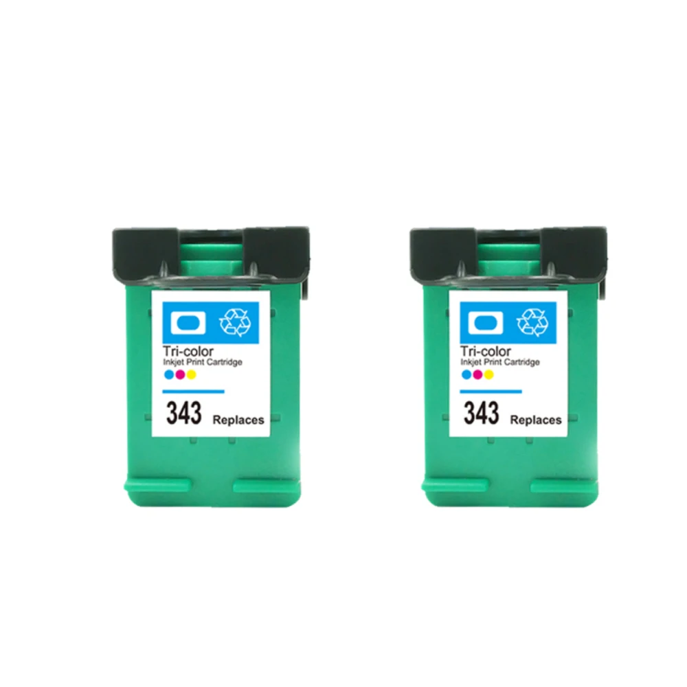 Remanufactured Ink Cartridge Replacement for HP 337 343 for HP Photosmart 2575 8050 C4180 D5160 Deskjet 6940 D4160 printer - Цвет: 2C