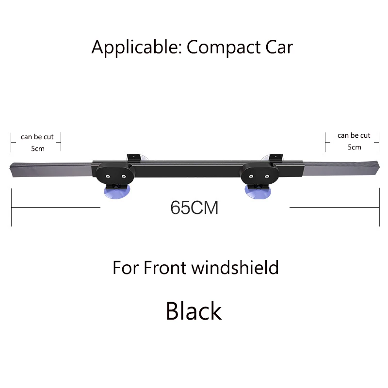 Авто Выдвижная Автомобильная шторка на переднее и заднее окно солнцезащитный козырек на лобовое стекло Защита солнцезащитный козырек для большинства внедорожников/MPV/грузовиков - Цвет: 65cm-front-black