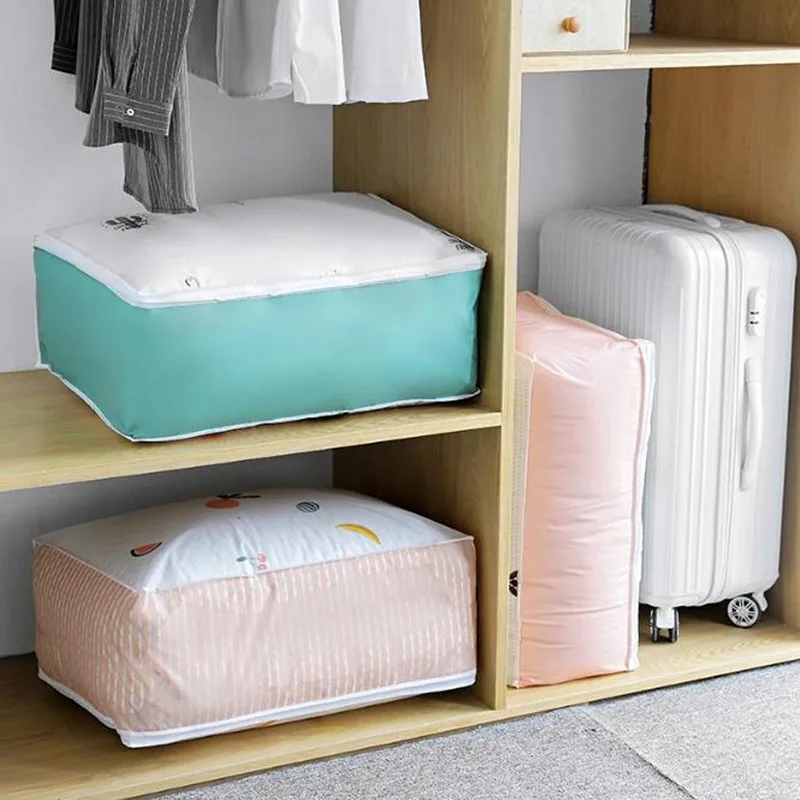 

Household Items Foldable Storage Bags Organizer Clothes Quilt Finishing Dust Bag Quilts organizer Bag Washable quilts bags