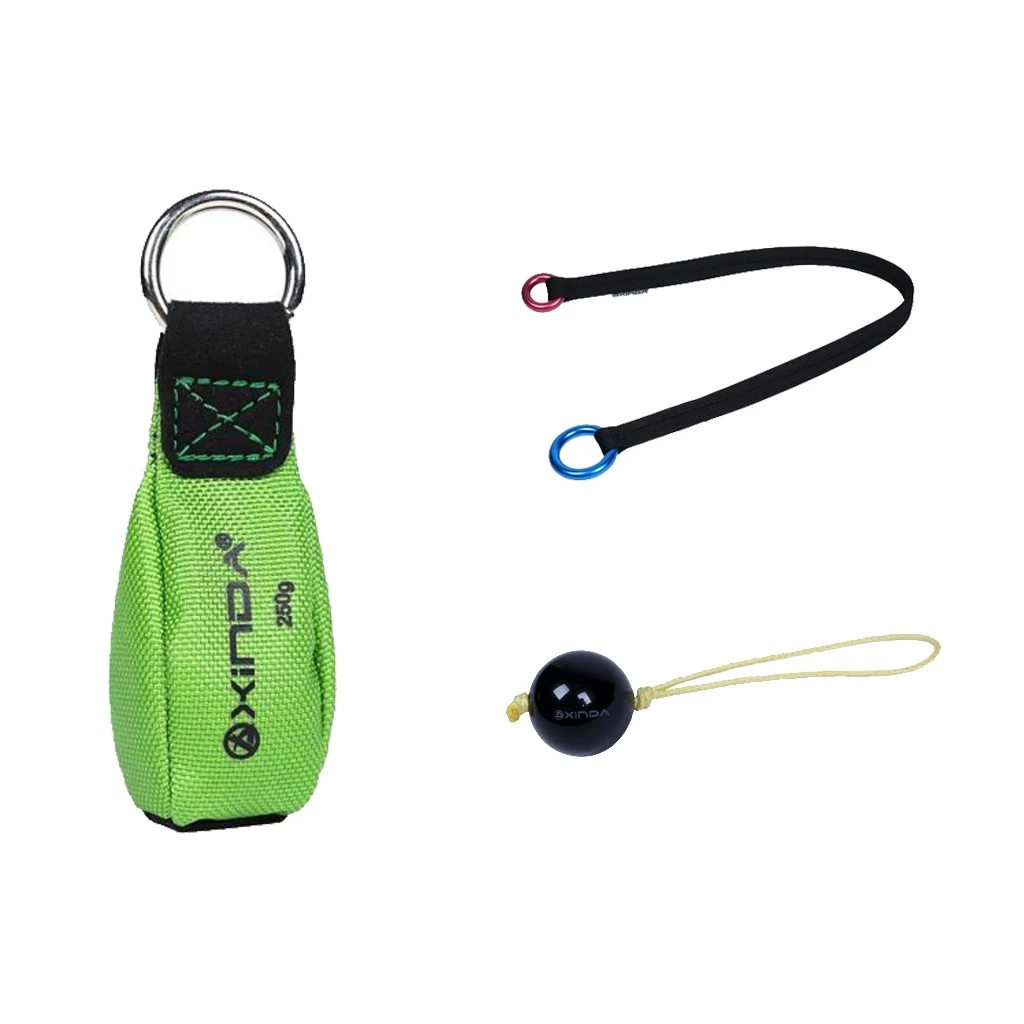 

Heavy Duty 3 Pieces / 1 Set Climbing Tree Surgery 90cm Rope Friction Saver Webbing Belt 22KN Rappel Rings + 250g Throw Weight +