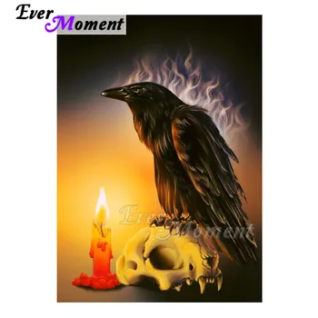 

Ever Moment Diamond Painting Eagle Skull Candle 5D DIY Full Square Drill Mosaic Diamond Embroidery Wall Decoration S2F2381