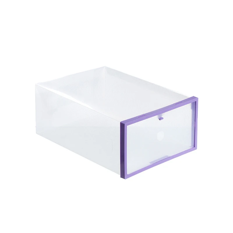 Прямоугольник PP органайзер для обуви утолщенный ящик для хранения обуви Экологичная для обуви Коробка Для Хранения Чехол прозрачная пластиковая емкость для хранения коробка