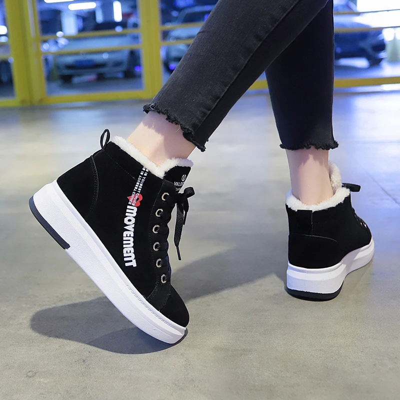 Women Boots Winter Warm Snow Boots Women Faux Suede Ankle Boots For Female Winter Shoes Botas Mujer Plush Shoes Woman WSH3132