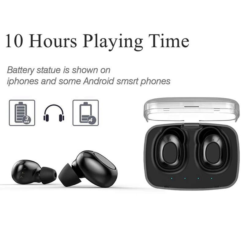 ABKT-T10 Bluetooth наушники 5,0 беспроводные наушники IPX7 водонепроницаемые TWS стерео наушники-вкладыши Встроенный микрофон Спортивная гарнитура