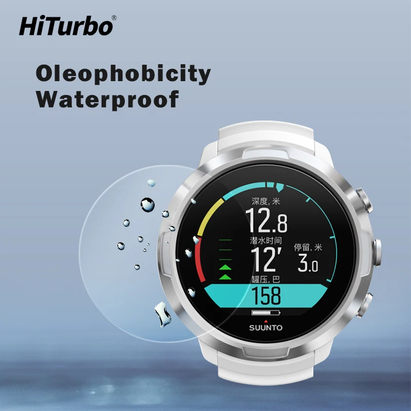 

3pcs Tempered Glass Screen Protector For Dive Computer Smart Watch Protective Film Guard Anti Explosion Anti-Shatter