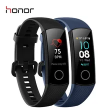 HONOR Band 4, умный браслет, фитнес-браслет, 0,95 дюймов, цветной AMOLED сенсорный экран, 5 АТМ, для плавания, с осанкой, для сердечного ритма, сна