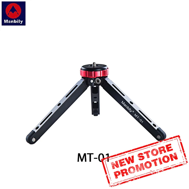 US $21.99 MT-01 mini tripod desktop live video bracket low angle of view shooting can carry 80KG for mobile p