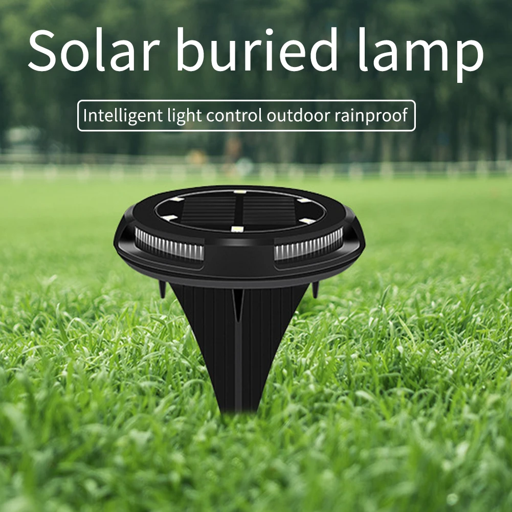 Instalar em Terra de Energia Pátio à Prova Luz do Gramado ao ar Livre Fácil Solar Mini Led Enterrado Lâmpada Dwaterproof Água Abs Casa Jardim 10 7 10 led enterrado lâmpada pátio à prova