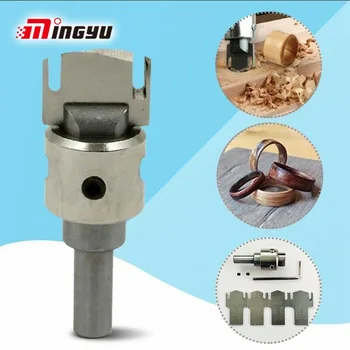 

Wooden Thick Ring Maker Milling Cutter For Wood Router Bit Finger Ring Knife CNC Peace Buckle Cutter DIY Woodworking Tools