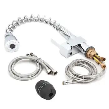 

3/8" Kitchen Mixer Faucet Single Lever Mixer Sink Faucet Tap Extendable Wash Basin Faucet
